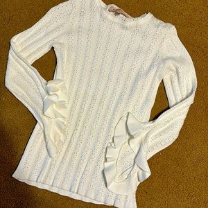 Adorable white sweater philosophy size XS